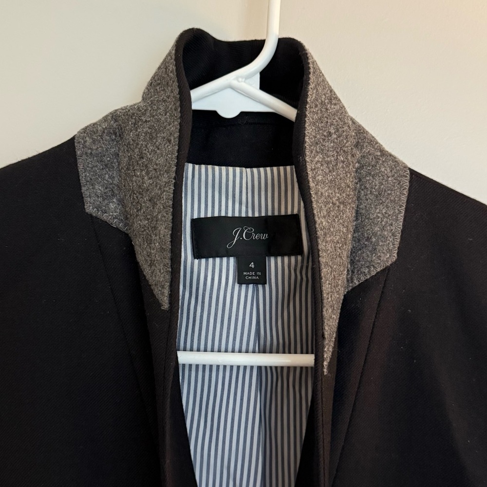 Jcrew high quality wool blazer with striped lining